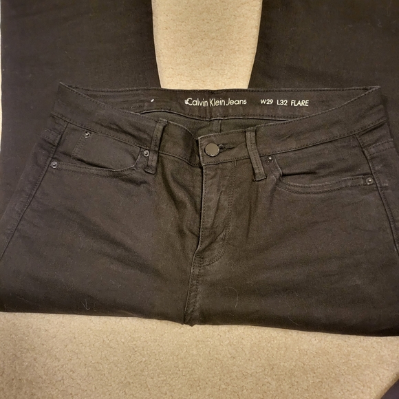 Calvin Klein Black bootcut jeans W29 L32 - Picture 10 of 12